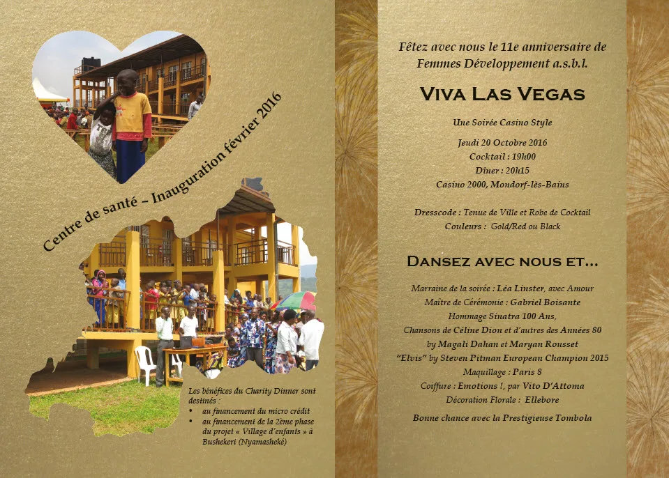 Charity Dinner 2016 invitation photo
